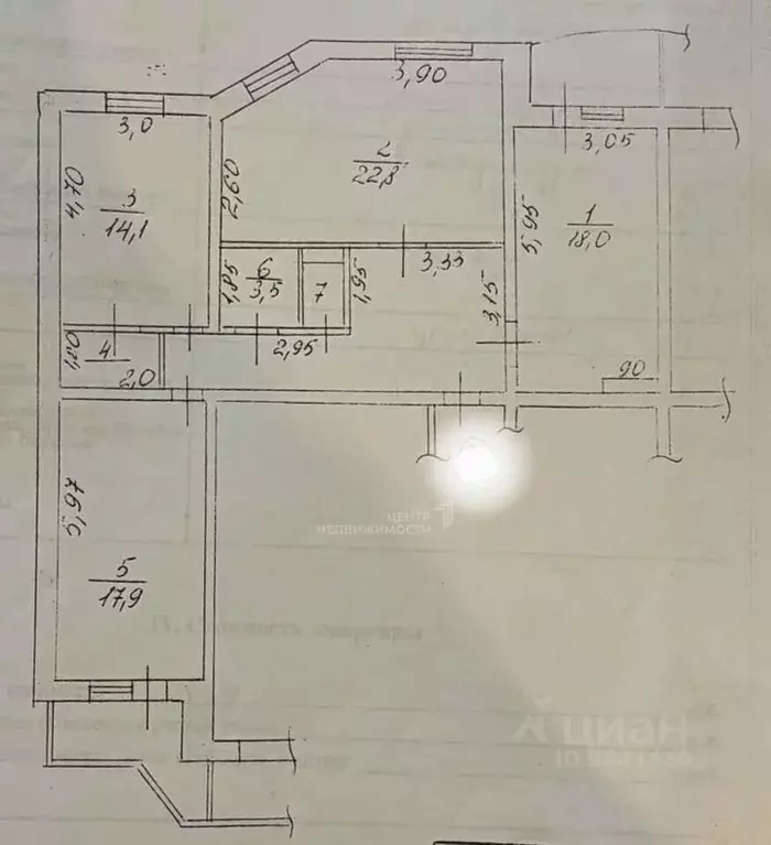 3-к кв. Татарстан, Казань ул. Серова, 2 (100.0 м) - Фото 2