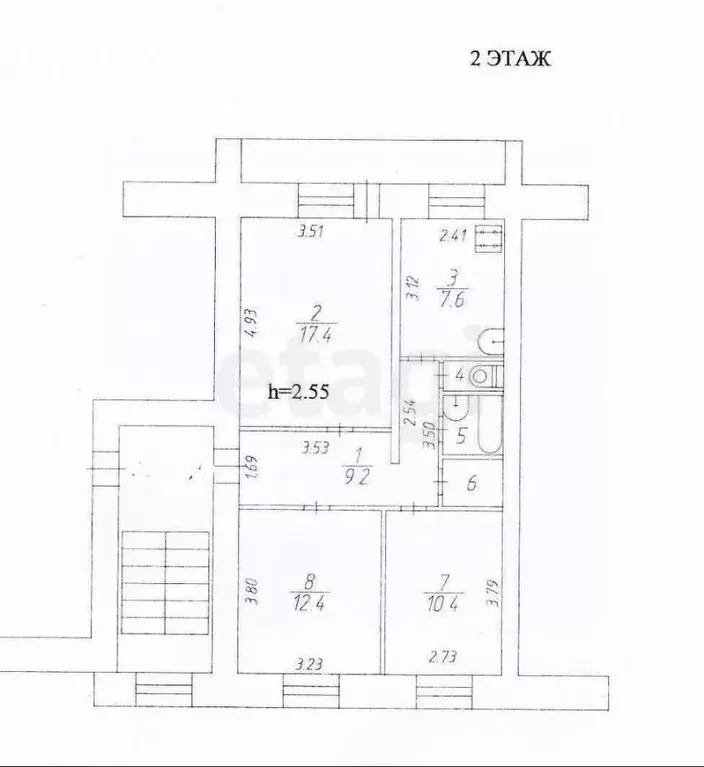 3-к кв. Калужская область, Балабаново г. Боровский муниципальный ... - Фото 2