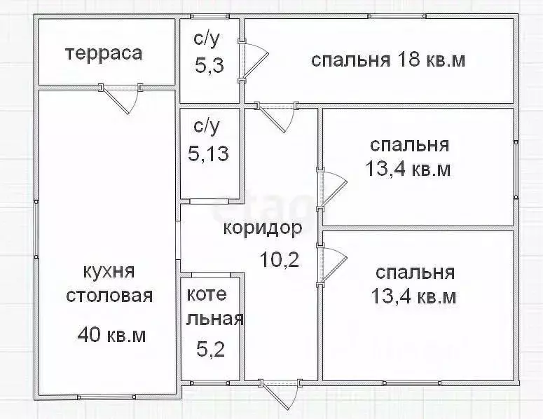 Дом в Адыгея, Майкоп ул. Сергея Сивикьяна (135 м) - Фото 1