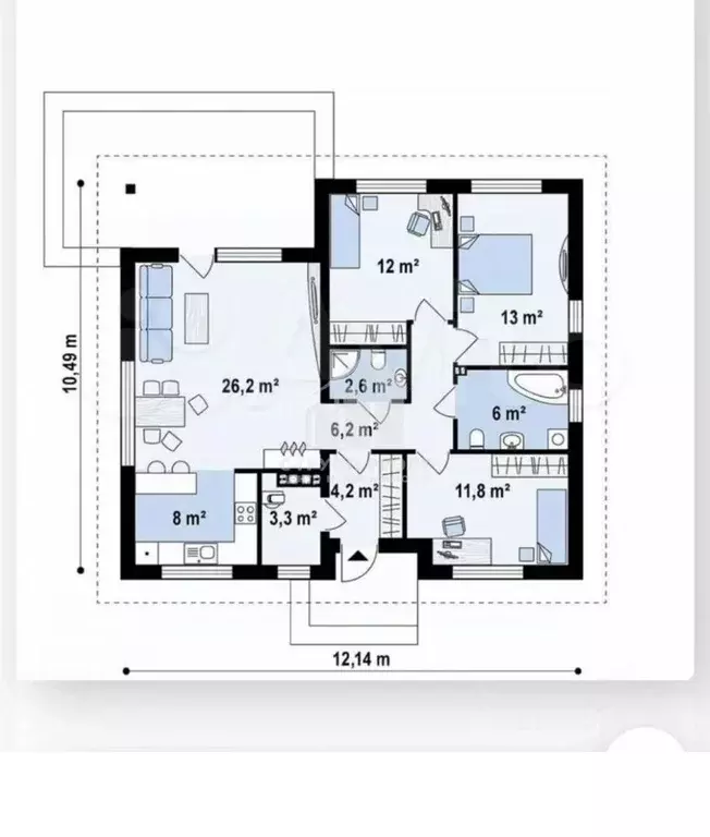 Дом в Калининградская область, Гурьевский муниципальный округ, пос. ... - Фото 2
