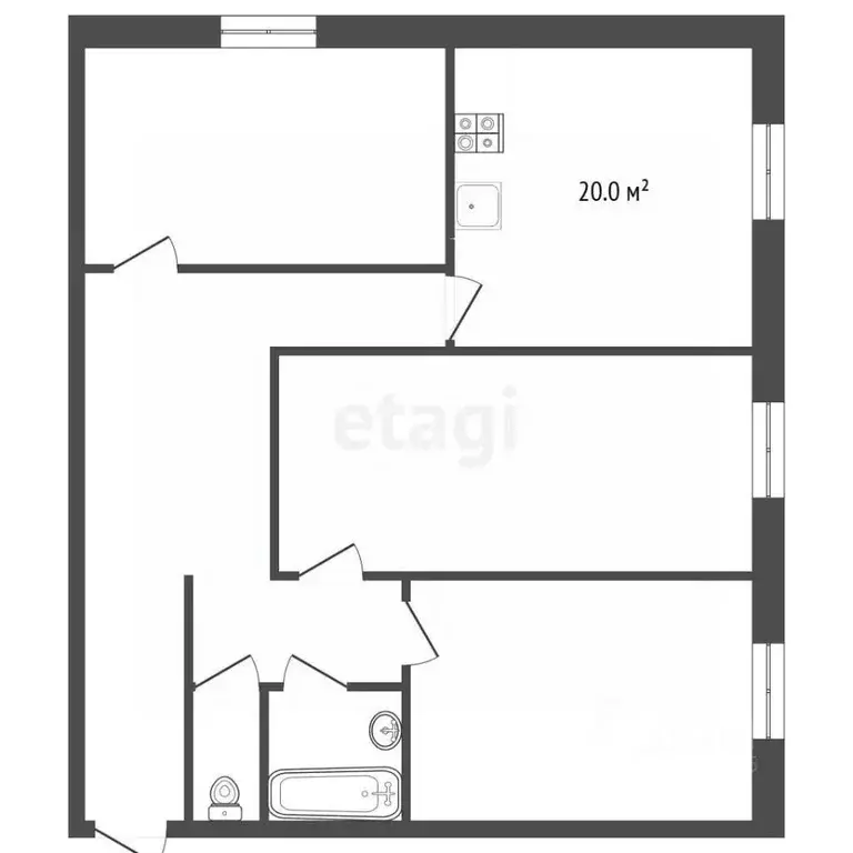 3-к кв. Челябинская область, Миасс ул. 8 Марта, 136 (62.0 м) - Фото 2