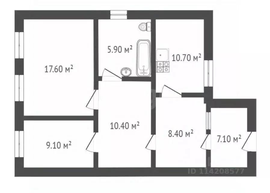 Дом в Воронежская область, Борисоглебск ул. Фрунзе, 86А (77 м) - Фото 2