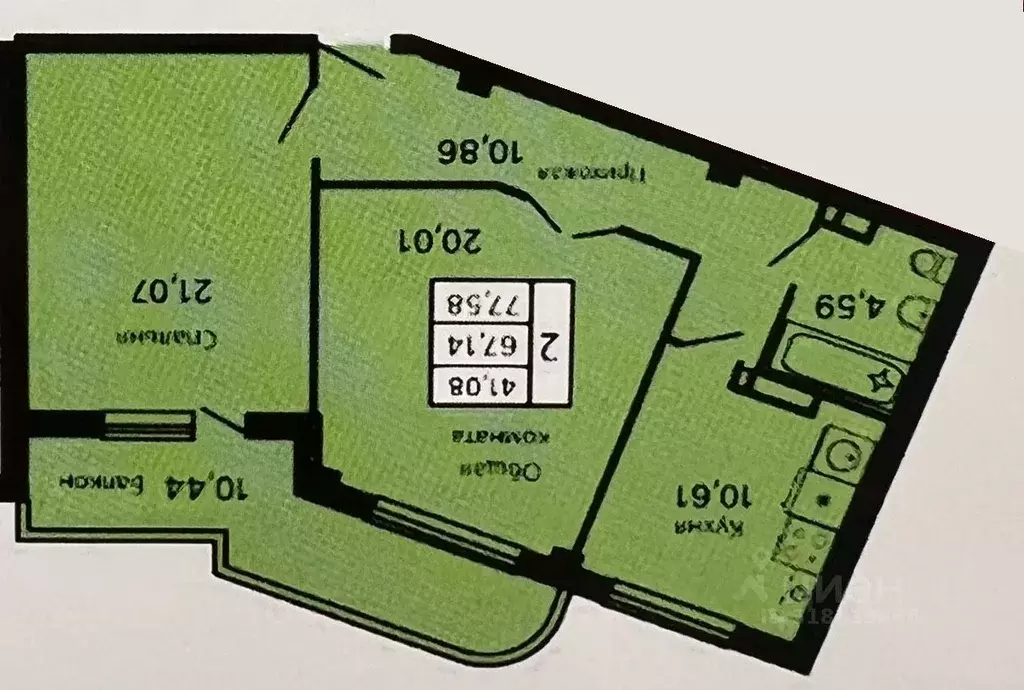 2-к кв. Краснодарский край, Геленджик ул. Маршала Жукова, 2к1 (78.0 м) - Фото 0