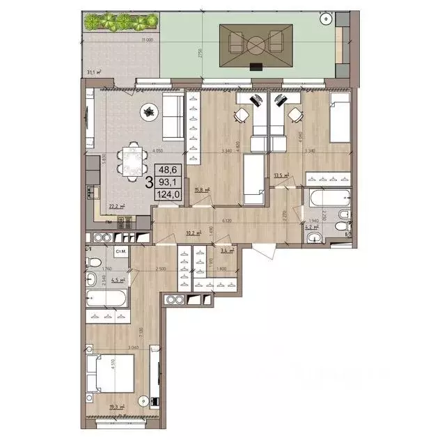 3-к кв. Рязанская область, Рязань пос. Шпалозавода, Окская Стрелка ... - Фото 1