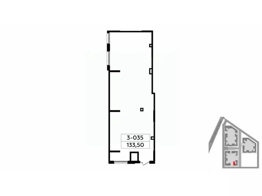 Торговая площадь в Москва № 160 кв-л, 1Вк4 (134 м) - Фото 2