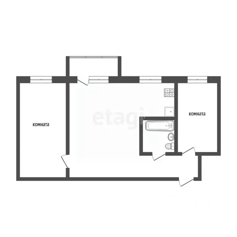 3-к кв. Камчатский край, Петропавловск-Камчатский Владивостокская ул., ... - Фото 2