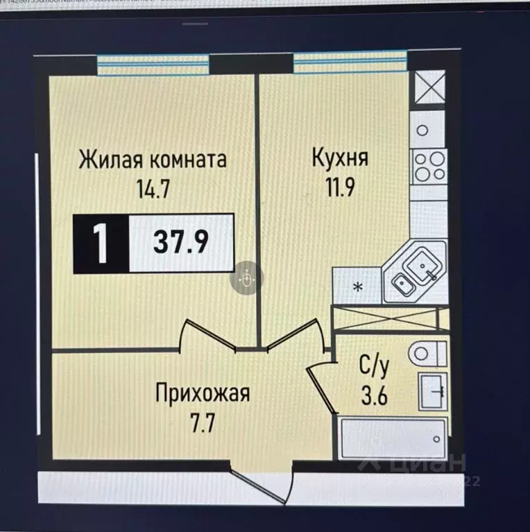 1-к кв. Ставропольский край, Железноводск городской округ, пос. ... - Фото 2