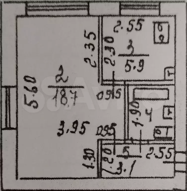 1-к. квартира, 31 м, 4/5 эт. - Фото 0