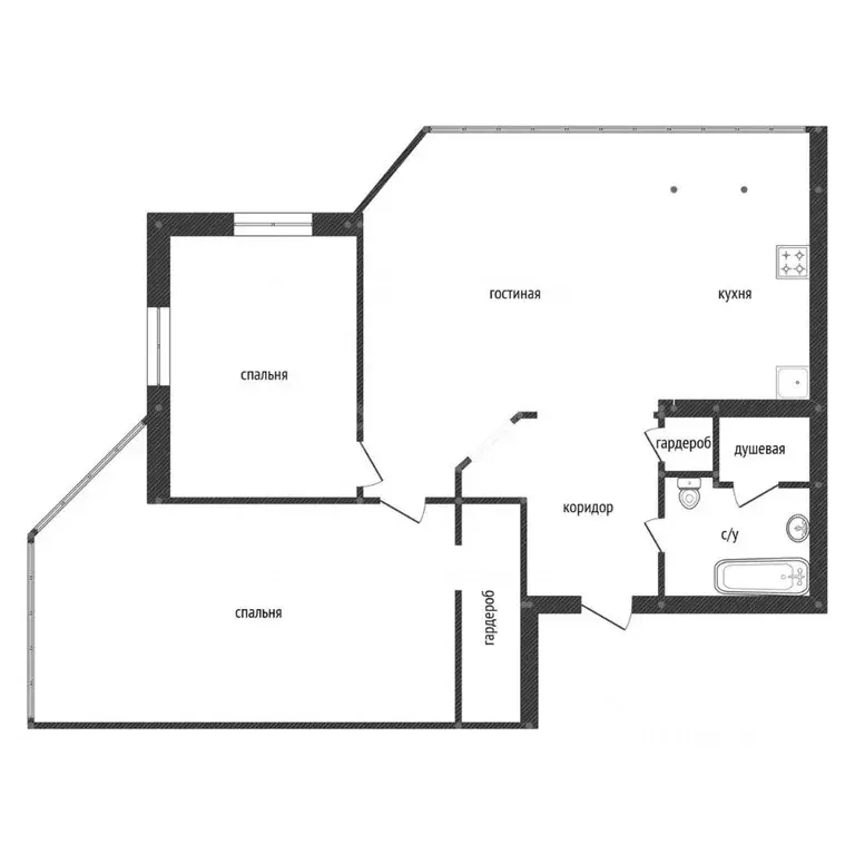 3-к кв. Башкортостан, Уфа ул. Достоевского, 134 (70.9 м) - Фото 2
