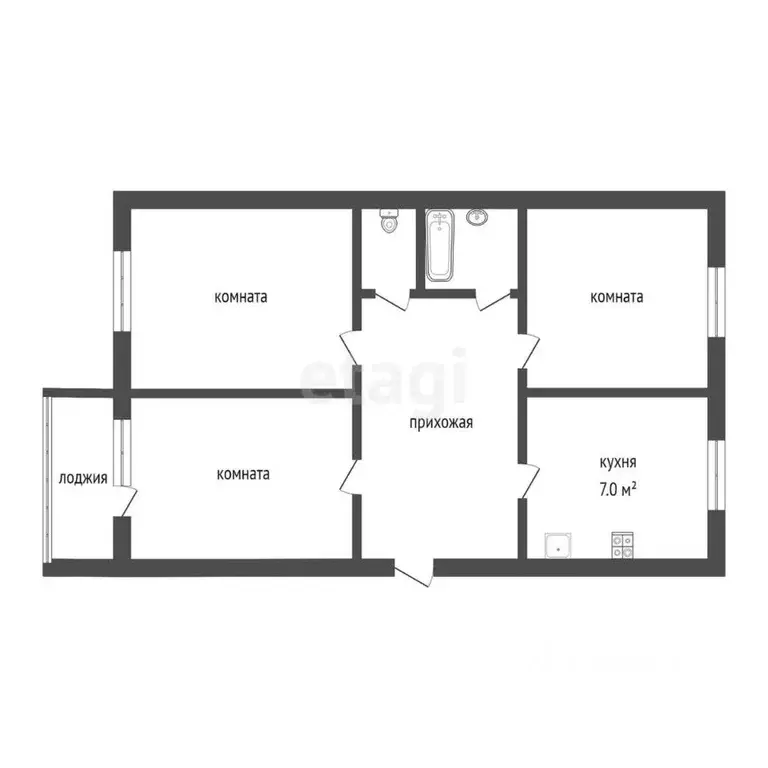 3-к кв. Владимирская область, Муром ул. Мечтателей, 6 (59.0 м) - Фото 1