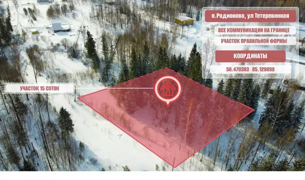 Участок в Томская область, Томск пос. Родионово,  (15.0 сот.) - Фото 2