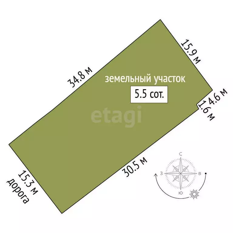 Участок в Нальчик, Пятигорская улица (5.45 м) - Фото 1