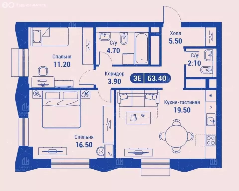 3-комнатная квартира: Москва, улица Годовикова, 11к4 (63.4 м) - Фото 0