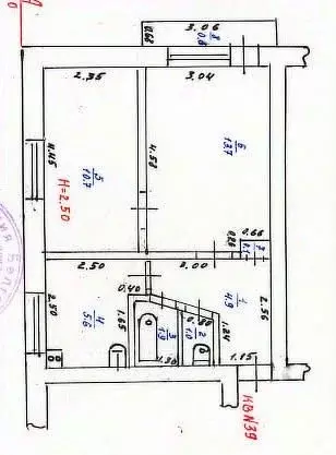 2-к кв. Белгородская область, Новый Оскол ул. Ленина, 55 (37.9 м) - Фото 0
