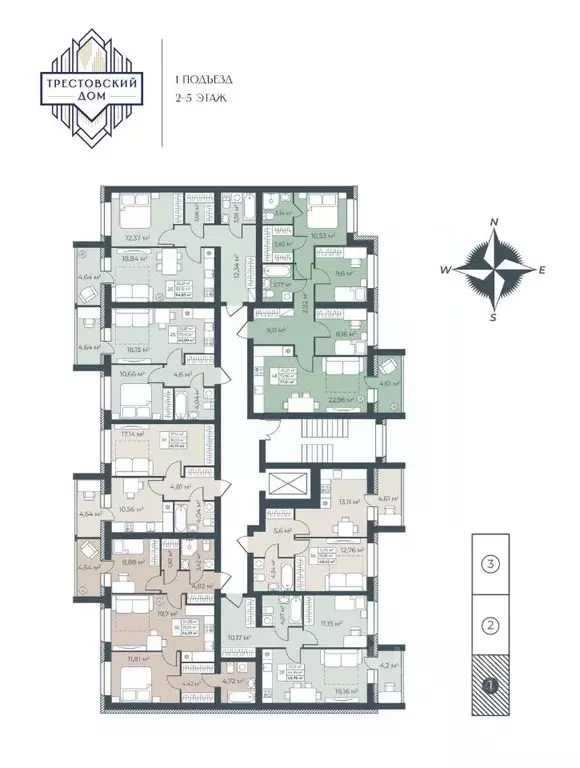 1-к кв. Тульская область, Узловая  (40.42 м) - Фото 2