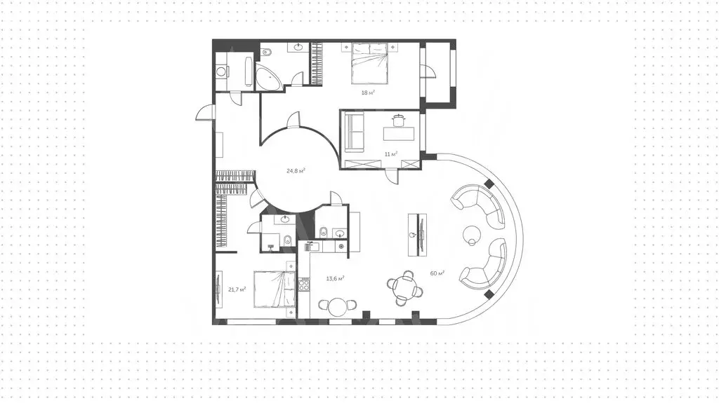 4-комнатная квартира: Москва, Иваньковское шоссе, 5 (180 м) - Фото 1