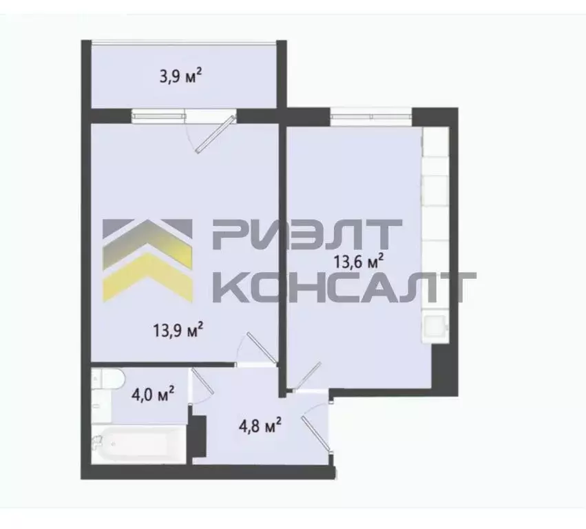 1-комнатная квартира: Омск, 4-й Амурский проезд, 15 (36.1 м) - Фото 1