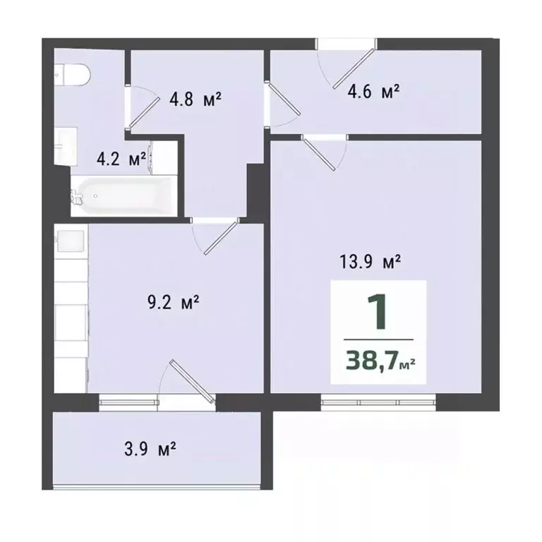 1-к кв. Омская область, Омск просп. Королева, 7 (36.7 м) - Фото 0