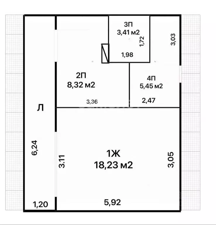 1-к кв. Ульяновская область, Ульяновск просп. Хо Ши Мина, 21А (35.4 м) - Фото 2