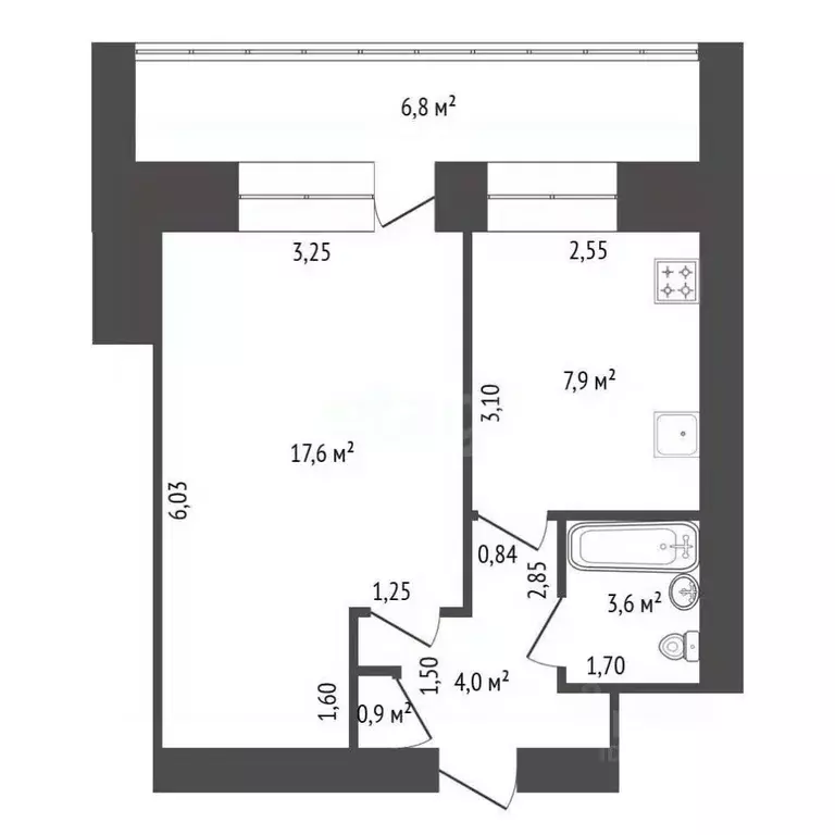 1-к кв. Башкортостан, Уфа ул. Маршала Жукова, 4/1 (37.0 м) - Фото 1