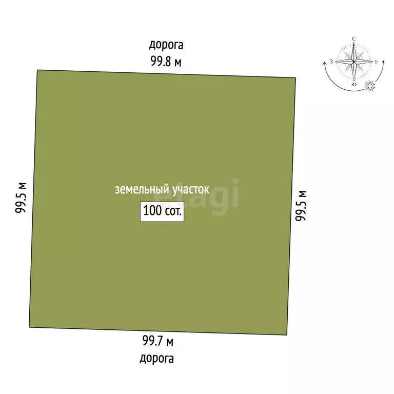 Участок в Приморский, Транспортная улица (100 м) - Фото 1