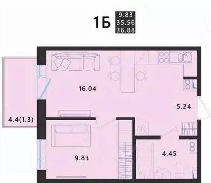1-к кв. Псковская область, Псковский район, Завеличенская волость, д. ... - Фото 1