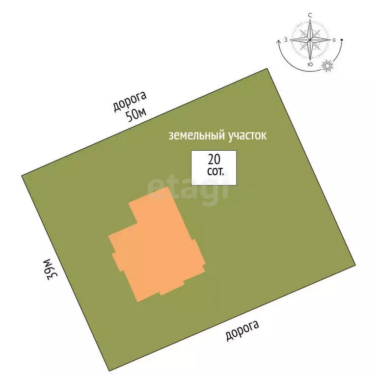 Дом в село Троицкие Озёрки, Рябиновая улица (376.1 м) - Фото 1