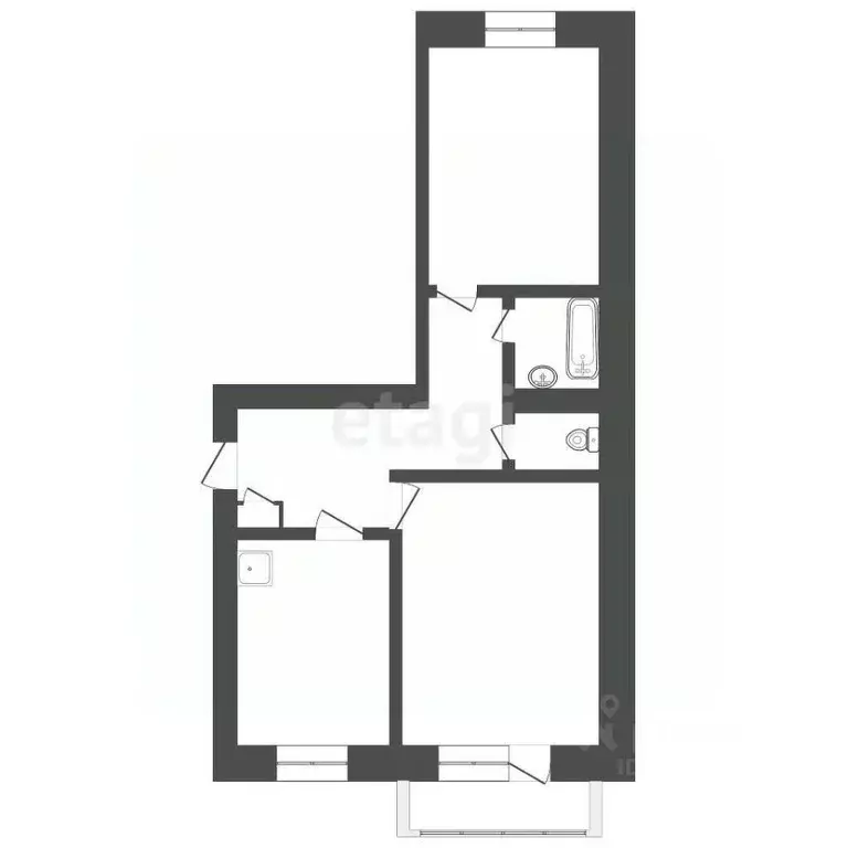 2-к кв. Бурятия, Улан-Удэ ул. Нестерова, 6 (50.1 м) - Фото 2