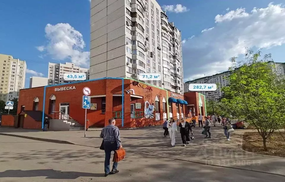 Торговая площадь в Москва Братиславская ул., 15К1 (44 м) - Фото 2