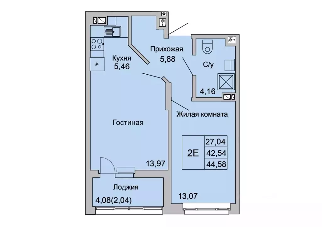 2-к кв. Ростовская область, Батайск ул. Булгакова, 11 (44.58 м) - Фото 0