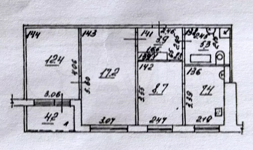 3-к. квартира, 60 м, 5/9 эт. - Фото 0