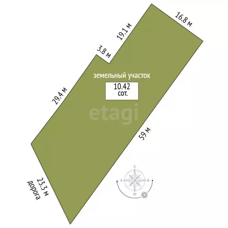 Участок в Адыгея, Тахтамукайский район, Энем пгт  (10.0 сот.) - Фото 2