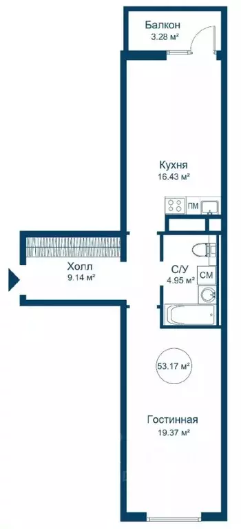 1-к кв. Тверская область, Конаковский муниципальный округ, ... - Фото 0