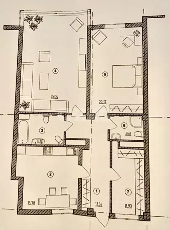 3-к кв. Краснодарский край, Анапа ул. Маяковского, 5 (105.7 м) - Фото 2