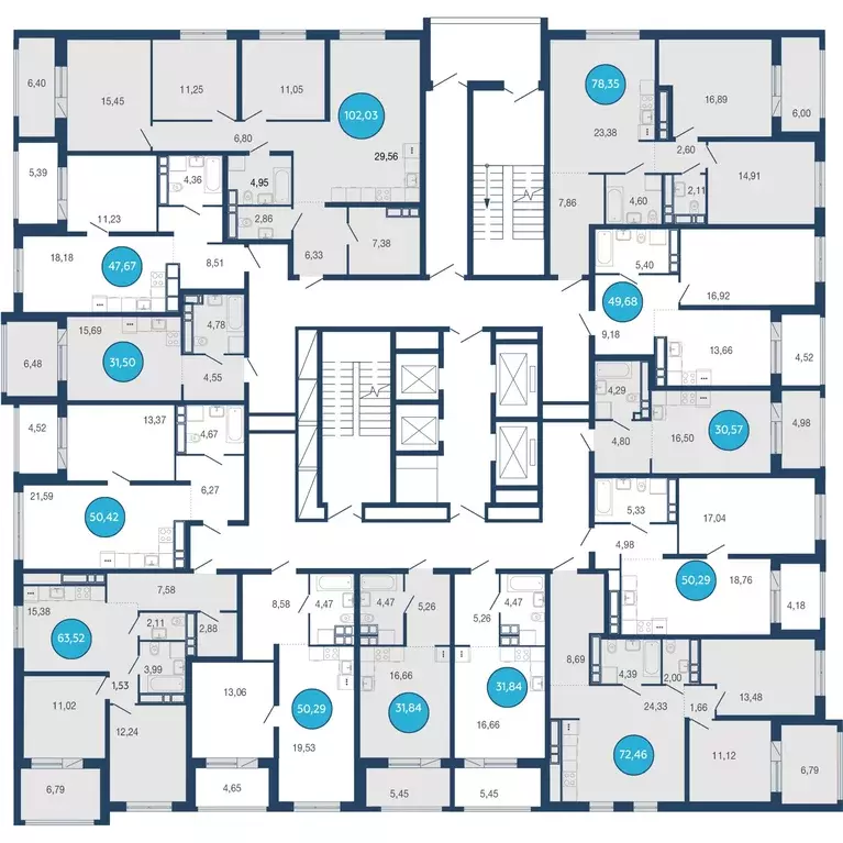 1-к кв. Липецкая область, Липецк Елецкий мкр, 2-12 (50.29 м) - Фото 2