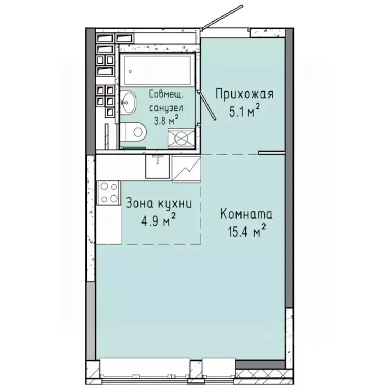 1-к кв. Удмуртия, Ижевск ул. Ленина, 91/1 (29.2 м) - Фото 0