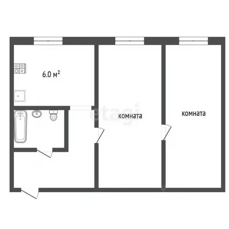 2-к кв. Владимирская область, Муром Южная ул., 24 (38.0 м) - Фото 2