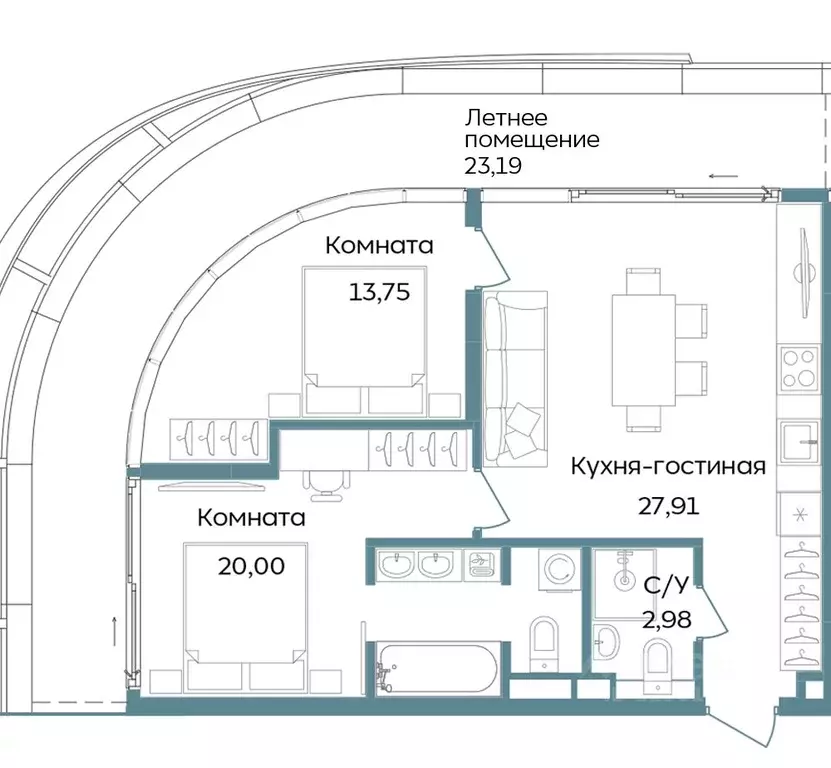3-к кв. Крым, Саки  (87.83 м) - Фото 1