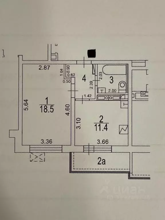 1-к кв. Москва Касимовская ул., 39К2 (43.0 м) - Фото 0