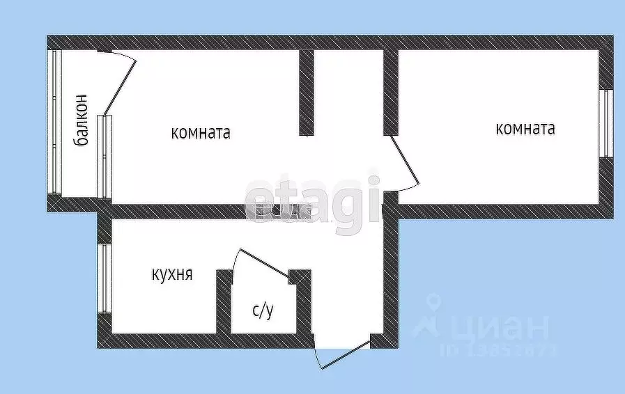 2-к кв. Приморский край, Владивосток ул. Жигура, 46 (45.0 м) - Фото 1