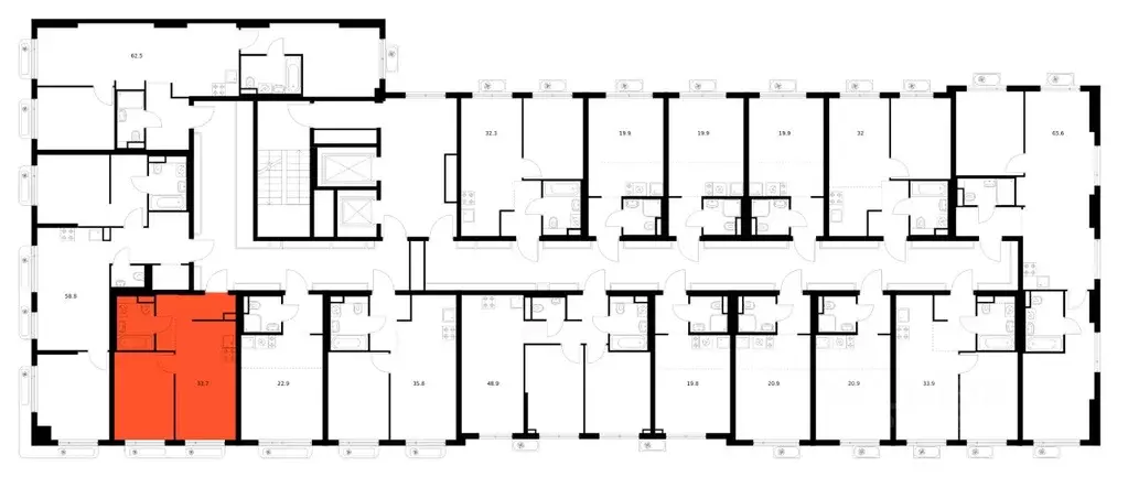 1-к кв. Московская область, Мытищи Яуза Парк жилой комплекс, к12 (33.7 ... - Фото 2