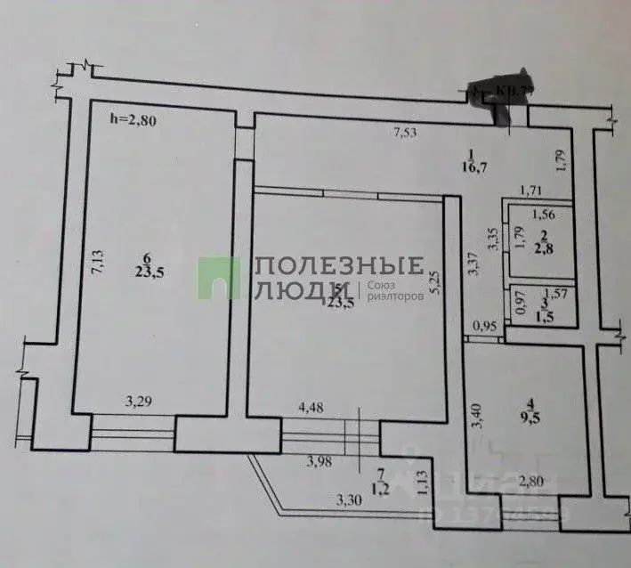 2-к кв. Забайкальский край, Чита Суглинная ул., 2 (78.0 м) - Фото 2