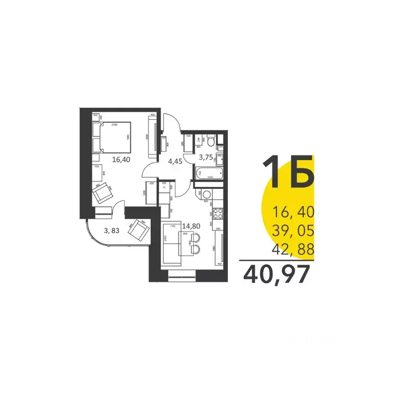 1-к кв. Московская область, Домодедово Востряково мкр, ул. Ледовская, ... - Фото 0