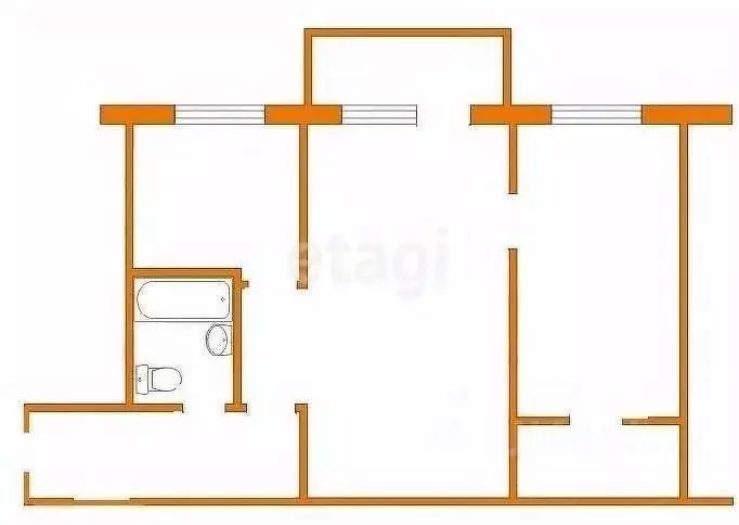2-к кв. Липецкая область, Липецк ул. Гагарина, 111к1 (46.4 м) - Фото 2