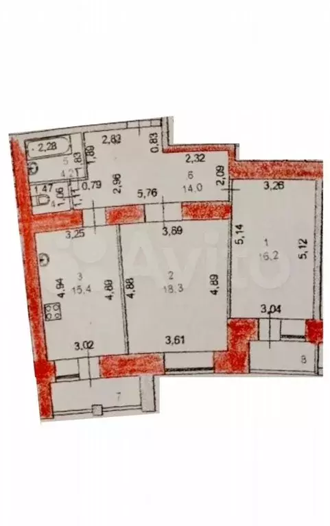 2-к. квартира, 74 м, 13/14 эт. - Фото 0