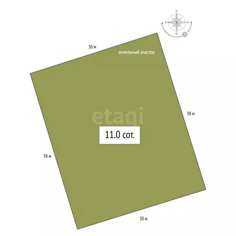 Участок в Станционный сельсовет, КП Аляска, улица Семёна Дежнева (11 ... - Фото 1