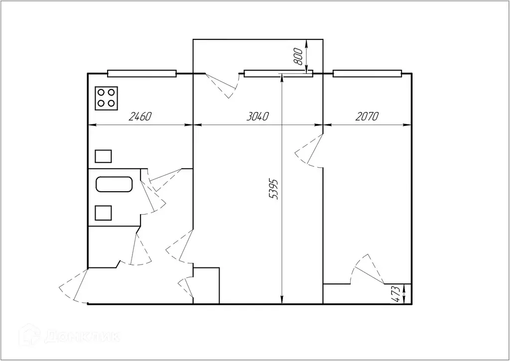 Продаётся 2-к квартира, 43.7 м - Фото 1