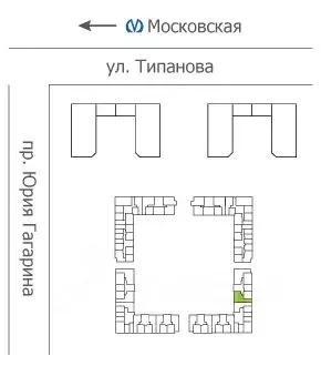 3-к кв. Санкт-Петербург ул. Типанова, 22 (92.3 м) - Фото 1