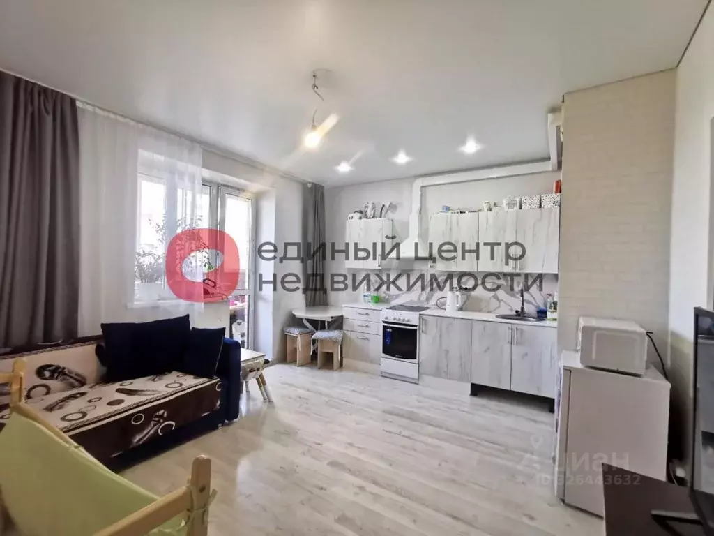 Студия Тюменская область, Тюмень ул. Верхнетарманская, 5 (26.9 м) - Фото 1