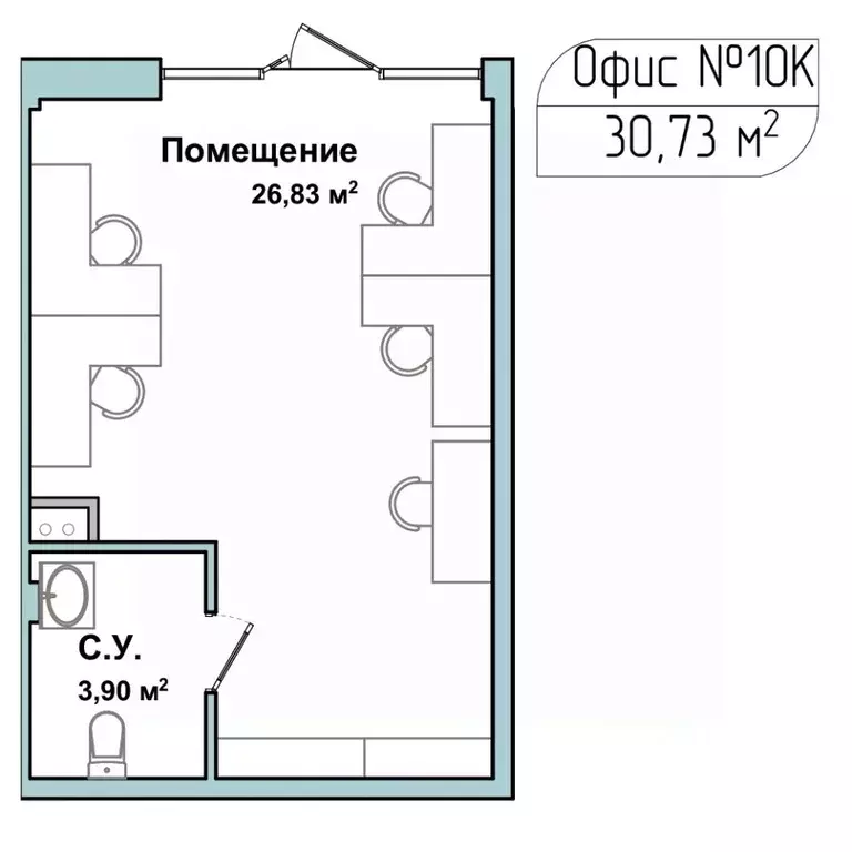 Помещение свободного назначения в Севастополь ул. Летчиков, 10к4 (31 ... - Фото 1